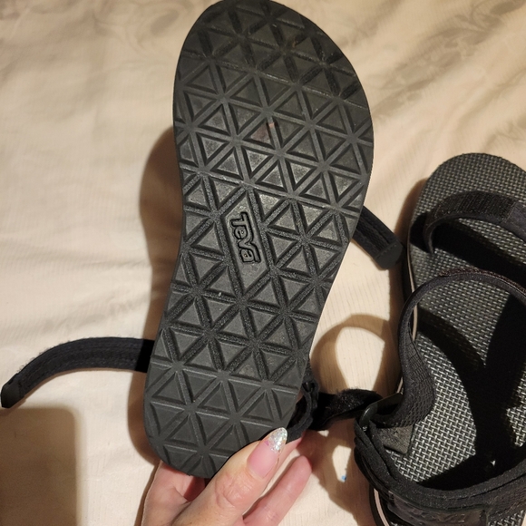 Black Women's Teva Flatform Universal Mesh Print Flatforms | CKH-721569 - Picture 4 of 6